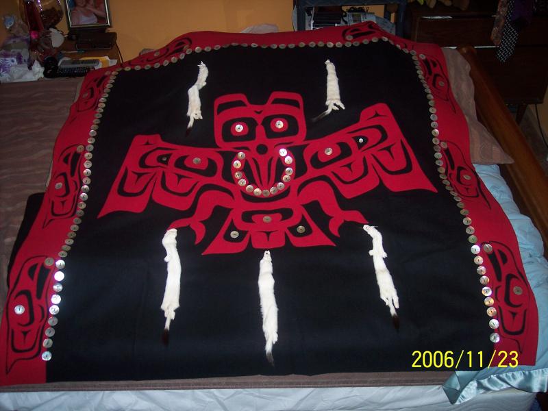 Raven Robe/Button Blanket